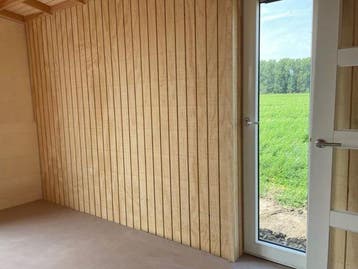 Channelply Rabat Plaat Blank 2440x1220mm – Smalle Plank, Doe-het-zelf en Verbouw, Hout en Planken, Ophalen of Verzenden, Nieuw