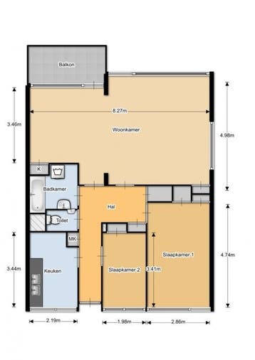 Te Huur 4 Kamer Appartement Apollolaan In Leiden, Huizen en Kamers, Huizen te huur, Direct bij eigenaar, Leiden, Appartement, Zuid-Holland
