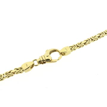 Gouden koningsketting, Sieraden, Tassen en Uiterlijk, Ophalen of Verzenden, Gebruikt, Goud, Goud