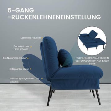 Slaapbank 2 persoons - Logeerbed - Bedbank - 184x102x42 cm -, Verzenden, Zo goed als nieuw