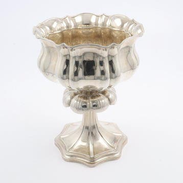 Tazza Duitsland (1825-1850) - Bokaal - .812,5 zilver (13, Antiek en Kunst