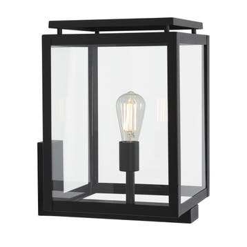 De Vecht XL Muurlamp Zwart met Lichtsensor LED, Verzenden, Nieuw