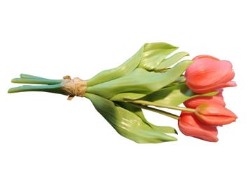 Tulpen Real Touch Cerise Luxe Siliconen Latex Bundel 5 stuks, Ophalen of Verzenden, Nieuw