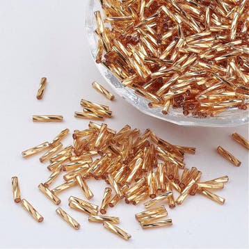 10 gram Glaskralen Rocailles Special Buggles Twisted 12x2..., Ophalen of Verzenden, Nieuw, Kraal