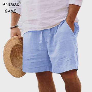 Lichtgewicht Heren Katoenen Shorts - Comfortabel voor Sport,, Verzenden