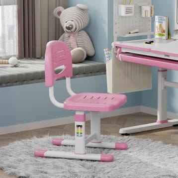 Kinderstoel Sauda bureaustoel 63-75x36x46 cm roze en wit [en, Kinderen en Baby's, Kinderstoelen, Verzenden, Nieuw
