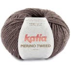 Katia Merino Tweed - 316 aubergine - Merinogaren, Ophalen of Verzenden, Nieuw