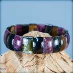 Zeldzaam natuurlijk transparant regenboogturmalijn armband, Verzamelen, Mineralen en Fossielen