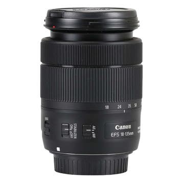 Canon EF-S 18-135mm f/3.5-5.6 IS USM met garantie, Gebruikt, Canon, Ophalen of Verzenden, Standaardlens