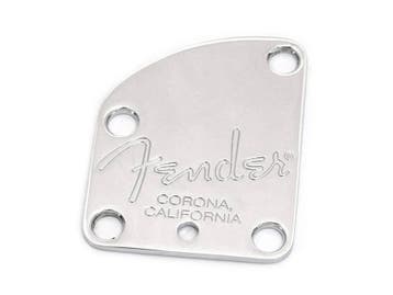 Fender Deluxe Stratocaster Neck plate chrome, Verzenden, Nieuw