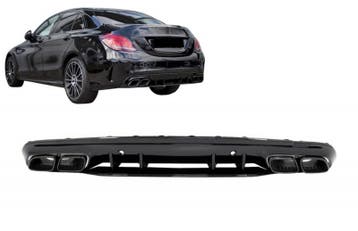 Achterbumper Diffuser passend voor Mercedes W205 C-Klasse, Ophalen of Verzenden, Nieuw