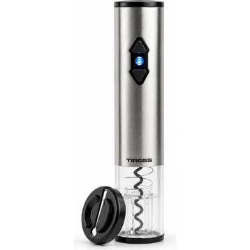 TIROSS Elektrische wijnopener op 4 AA-batterijen, 22,5 cm, Ophalen of Verzenden, Nieuw