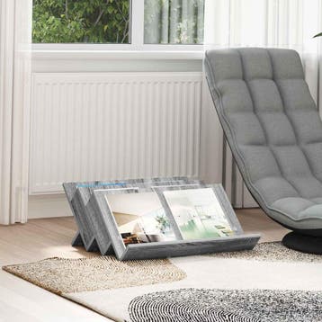 vidaXL Tijdschrift Rek Grijs Sonoma 65 x 53 x 28,5 cm, Verzenden, Nieuw