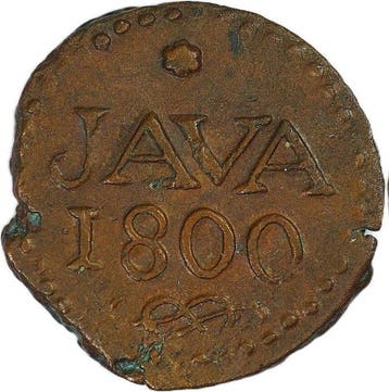 Nederlands-Indië. Stuiver 1800 Java - Scholten 554 -