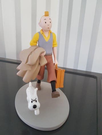 Tintin - 1 Statuette Moulinsart / Yamato - Tintin onderweg -, Nieuw