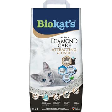 Biokats Kattenbakvulling Diamond Care Attracting&Care 8..., Dieren en Toebehoren, Verzenden, Nieuw