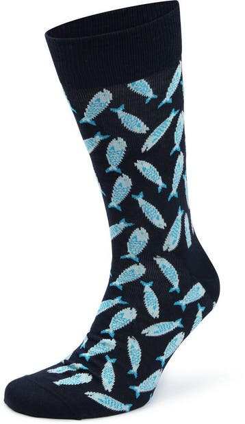 Happy Socks Sokken Sardine maat 41-46 Heren, Kleding | Heren, Sokken en Kousen, Verzenden, Nieuw, Blauw, Happy Socks