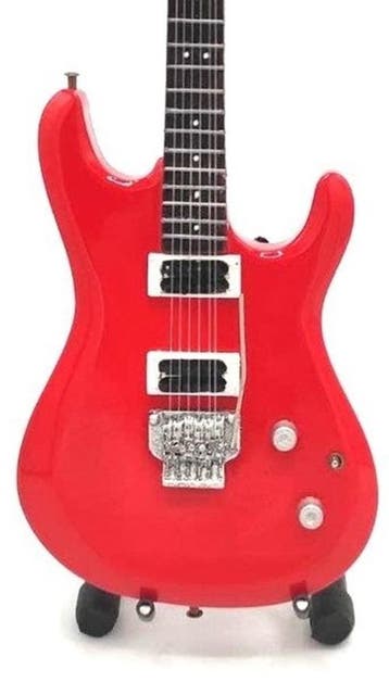 Miniatuur replica Ibanez JS 1200 gitaar - Joe Satriani, Ophalen of Verzenden, Nieuw, Pop, Beeldje of Miniatuur