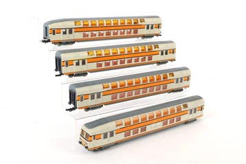 Jouef H0 - Modeltrein personenwagen (4) - Vier VB2N, Nieuw