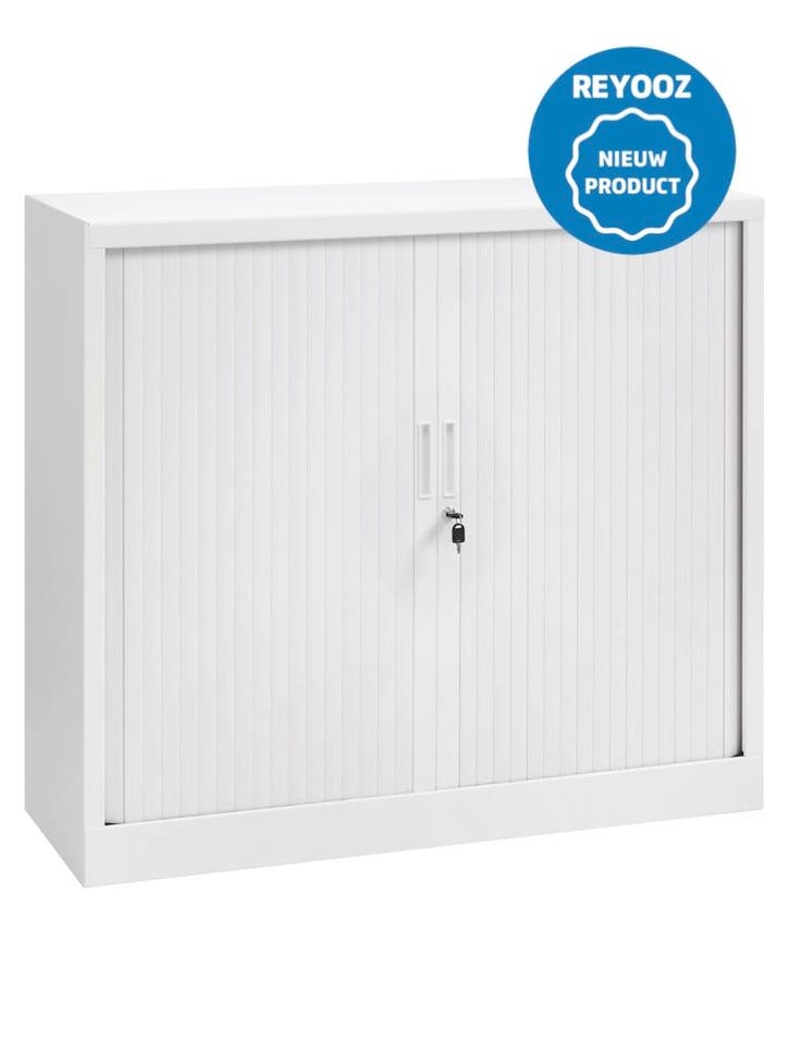 Roldeurkast - 105x120x43cm - wit - nieuw, Zakelijke goederen, Kantoor en Winkelinrichting | Kantoormeubilair en Inrichting