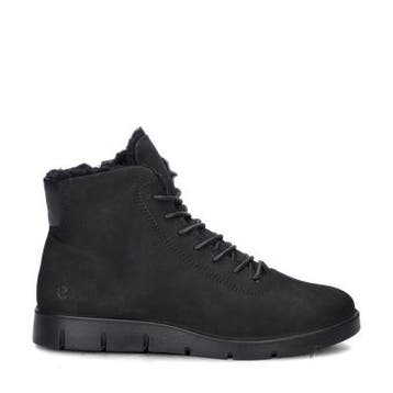 Ecco Bella veterboots voor dames in het Zwart, Ecco, Verzenden, Zwart, Lage of Enkellaarzen