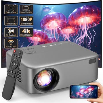 Beamer 4K Native 1080p | Retourdeal 35% Korting, Audio, Tv en Foto, Beamers, LED, Ophalen of Verzenden, Zo goed als nieuw, Full HD (1080)