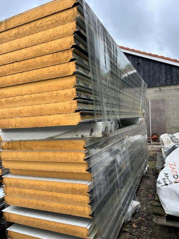 B-keus partij, wandpanelen 100mm dik, diverse kleuren, Nieuw