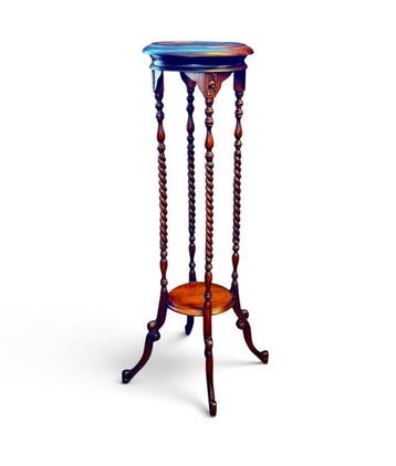 Bijzettafel - Mahonie - Pedestal Victoriano