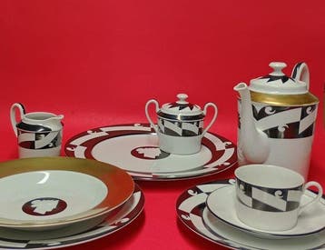Porcelaine de Paris Ravage atelier - Tafelservies (18) -