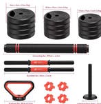 20 kg Krachttrainingset – 3-in-1 Dumbbell en Barbell Set, Sport en Fitness, Fitnessmaterialen, Verzenden, Nieuw