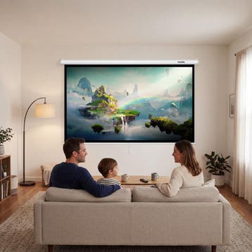 Beamerscherm Cinema, 16:9, 4K, HD, voor wand of plafond, Verzenden, Nieuw