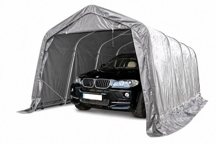 CARPORT 2,40 X 3,60M PVC GRIJS (2,4x3,6 meter), Tuin en Terras, Partytenten, Nieuw, Verzenden