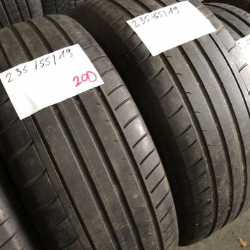 2 x Dunlop SP Sport Maxx GT 235-55-19 Zomerbanden 4,5mm, 19 inch, Gebruikt, Ophalen of Verzenden, 235 mm