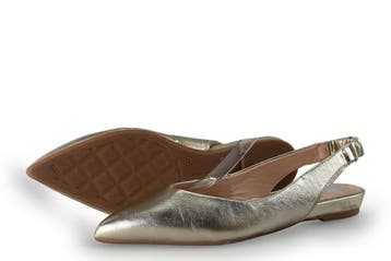 Manfield Slingbacks in maat 37 Goud, Kleding | Dames, Overige kleuren, Verzenden, Zo goed als nieuw, Manfield
