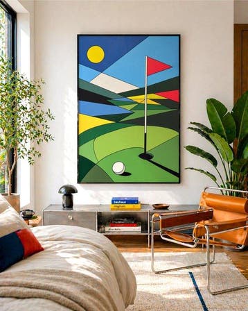 Alejandro Gonzalez - Campo de Golf 6 - XL (NO Reserve), Antiek en Kunst