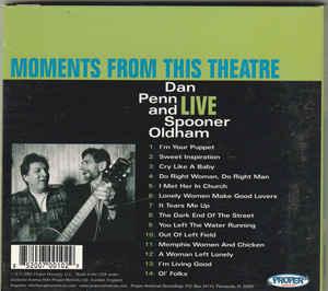 cd digi - Dan Penn - Moments From This Theatre, Verzenden, Zo goed als nieuw