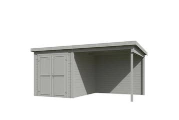 Outdoor Life Blokhut Finn Platinum Grey 450 x 250 cm, Nieuw