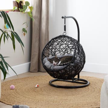 Hangstoel voor katten - zwart / antraciet - 45 x 60 x 75 cm, Tuin en Terras, Verzenden, Nieuw