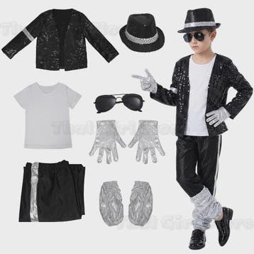 Michael Jackson Billie Jean Kostuum Kinderen - Popster Show, Kleding | Heren, Verzenden, Nieuw
