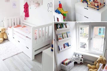 Rockwood® Peuterbed Tim Wit met  lattenbodem, matras, Kinderen en Baby's, Kinderkamer | Bedden, Ophalen of Verzenden, Nieuw