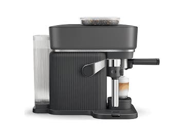 Philips -  Baristina Latte Pistonmachine Zwart, Witgoed en Apparatuur, Afneembaar waterreservoir, Verzenden, Nieuw, Koffiebonen