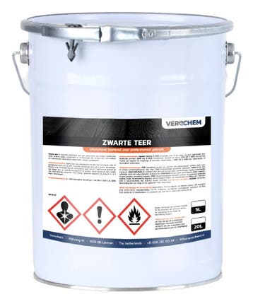 Verol Verol verochem zwarte teer 5 liter, Verzenden, Nieuw