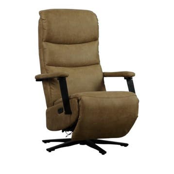 Relaxfauteuil Tijn bull ecoleer, Huis en Inrichting, Ophalen of Verzenden, Nieuw