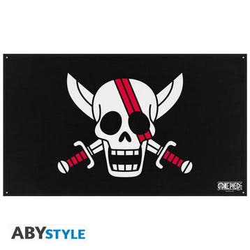 One Piece Red Hair Pirates Vlag 70 x 120 cm, Ophalen of Verzenden, Nieuw