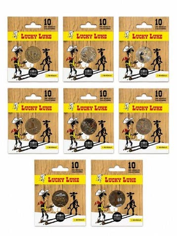 Frankrijk. Lot van 8 verschillende Lucky Luke