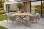 4 Seasons Outdoor Allora tuinset latte met Prado tafel met, Ophalen of Verzenden, Nieuw