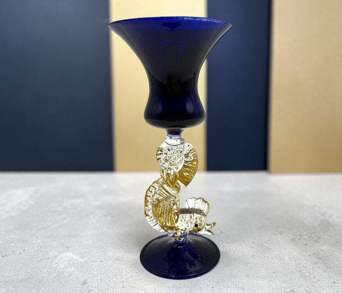 Bekerglas - Muranoglas, Antiek en Kunst, Antiek | Glas en Kristal