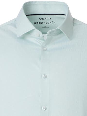 Venti Jerseyflex Overhemd Print Modern Fit Groen, Verzenden, Nieuw, Groen