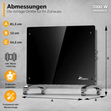 Convectorkachel - Elektrisch - Kachel - Heater - Verwarming, Verzenden, Zo goed als nieuw