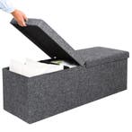 Opvouwbare Zitbank met opbergruimte en deksel - 115cm - D..., Verzenden